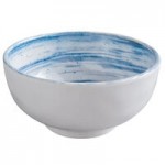 Elite Global Solutions D431OV Van Gogh Navy 5 oz. Oval Melamine Bowl - 6/Case