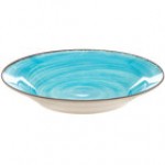 Carlisle 5400318 Mingle 28.5 oz. Smoke Melamine Rimmed Soup Bowl - 6/Case