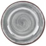 Carlisle 5400318 Mingle 28.5 oz. Smoke Melamine Rimmed Soup Bowl - 6/Case