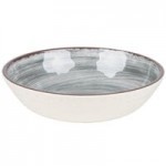 Carlisle 5400318 Mingle 28.5 oz. Smoke Melamine Rimmed Soup Bowl - 6/Case