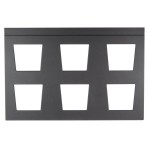 Vollrath V904975 Cubic 6 Bowl Black Wood Display Template Vollrath V904975 Cubic 6 Bowl Black Wood Display Template