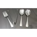 Acopa Edgeworth 4-Piece 18/8 Stainless Steel Extra Heavy Weight Serving Utensils Set