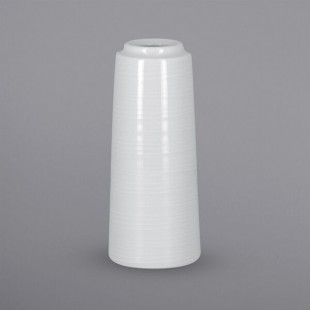 RAK Porcelain Helm Bright White Embossed Porcelain Flower Vase - 12/Case RAK Porcelain Helm Bright White Embossed Porcelain Flower Vase - 12/Case
