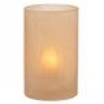 Hollowick 44017SCA Wysp Amber Satin Glass Cylinder Lamp Hollowick 44017SCA Wysp Amber Satin Glass Cylinder Lamp
