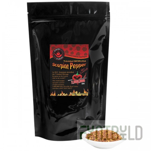 Fiery Farms Red Trinidad Moruga Scorpion Pepper Flakes 2.2 lb.