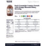Ken's Foods Country French with Orange Blossom Honey Dressing 1 Gallon - 4/Case