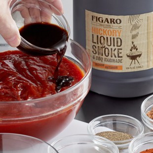 Figaro 1 Gallon Hickory Liquid Smoke and Marinade - 4/Case Figaro 1 Gallon Hickory Liquid Smoke and Marinade - 4/Case