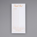 Choice 1 Part Tan and White Guest Check with Beverage Lines and Bottom Guest Receipt - 250/Pack