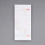 Choice 1 Part Tan and White Guest Check with Beverage Lines and Bottom Guest Receipt - 250/Pack