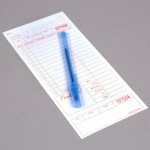 Choice 1 Part Tan and White Guest Check with Beverage Lines and Bottom Guest Receipt - 250/Pack