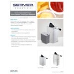 Server 3 Qt. Insulated Stainless Steel Chilled Thick Condiment Dispenser with Ice Packs Server 3 Qt. Insulated Stainless Steel Chilled Thick Condiment Dispenser with Ice Packs