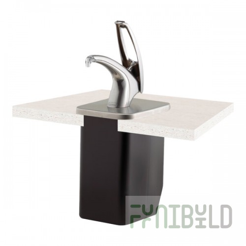 San Jamar P4100 FrontLine Universal In Counter Condiment Dispenser System - Metal Finish