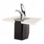 San Jamar P4100 FrontLine Universal In Counter Condiment Dispenser System - Metal Finish