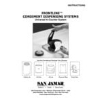 San Jamar P4100 FrontLine Universal In Counter Condiment Dispenser System - Metal Finish