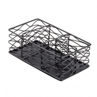 American Metalcraft BNCB84 Black Birdnest Coffee Caddy - 8 1/2 American Metalcraft BNCB84 Black Birdnest Coffee Caddy - 8 1/2
