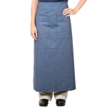 Intedge Denim Poly-Cotton Bistro Apron with 2 Pockets - 38 Intedge Denim Poly-Cotton Bistro Apron with 2 Pockets - 38
