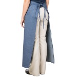 Intedge Denim Poly-Cotton Bistro Apron with 2 Pockets - 38 Intedge Denim Poly-Cotton Bistro Apron with 2 Pockets - 38