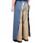 Intedge Denim Poly-Cotton Bistro Apron with 2 Pockets - 38 Intedge Denim Poly-Cotton Bistro Apron with 2 Pockets - 38