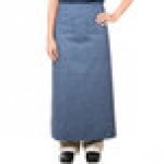 Intedge Denim Poly-Cotton Bistro Apron with 2 Pockets - 38 Intedge Denim Poly-Cotton Bistro Apron with 2 Pockets - 38