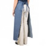 Intedge Denim Poly-Cotton Bistro Apron with 2 Pockets - 38 Intedge Denim Poly-Cotton Bistro Apron with 2 Pockets - 38