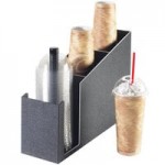 Cal-Mil Classic Black Plastic 3-Compartment Countertop Cup Dispenser 24064-3-13 Cal-Mil Classic Black Plastic 3-Compartment Countertop Cup Dispenser 24064-3-13