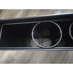 Cal-Mil Classic Black Plastic 3-Compartment Countertop Cup Dispenser 24064-3-13 Cal-Mil Classic Black Plastic 3-Compartment Countertop Cup Dispenser 24064-3-13