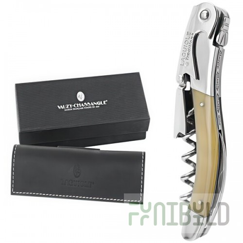 Laguiole Tradition Brown Horn Waiter's Corkscrew 3431
