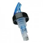 Precision Pours 112 RA C 1.5 oz. Rum Amber Measured Liquor Pourer with Collar - 12/Pack