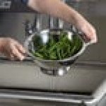 Vollrath 47963 3 Qt. Stainless Steel Colander with Base and Handles