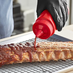 Vollrath 4914-02 Traex® Red Closeable Single Tip Wide Mouth Bottle Cap