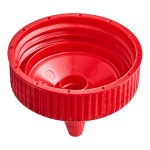 Vollrath 4914-02 Traex® Red Closeable Single Tip Wide Mouth Bottle Cap
