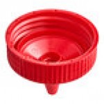 Vollrath 4914-02 Traex® Red Closeable Single Tip Wide Mouth Bottle Cap