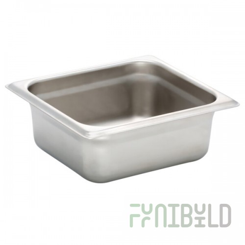 Bon Chef 12027 1/6 Size Stainless Steel Food Pan - 2 1/2