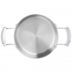 Vollrath 49410 Miramar® Display Cookware 3 Qt. Casserole Pan with Low Dome Cover Vollrath 49410 Miramar® Display Cookware 3 Qt. Casserole Pan with Low Dome Cover