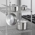 Vollrath 3822 Deluxe 7 Piece Induction Ready Stainless Steel Optio Cookware Set with 1 Qt., 2.75 Qt., 6.75 Qt. Sauce Pan with Covers, and 9.5