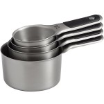 OXO 11132000 Good Grips 1/4 to 1 Cup 4-Piece Magnetic Stainless Steel Measuring Cup Set