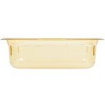 Vollrath 9024410 Super Pan® 1/2 Size Amber High Heat Plastic Food Pan - 4