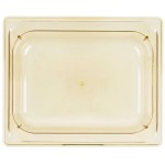 Vollrath 9024410 Super Pan® 1/2 Size Amber High Heat Plastic Food Pan - 4