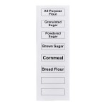 Baker's Lane 2.6 Gallon / 40 Cup Shelf Ingredient Bin with Flip Lid, Label Sheet, and Scoop