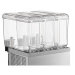 Narvon RBD2G3S Triple 2 Gallon Bowl Refrigerated Beverage Dispenser - 110V Narvon RBD2G3S Triple 2 Gallon Bowl Refrigerated Beverage Dispenser - 110V