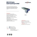 Alto-Shaam 300-CW/R 3 Pan Refrigerated Drop-In Cold Food Well - Remote Compressor