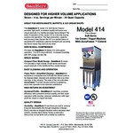 SaniServ 414 WATER 20 Qt. Water Cooled Soft Serve Ice Cream Machine with 1 Hopper - 208/230V