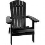 Flash Furniture Charlestown Black Faux Wood Folding Adirondack Chair Flash Furniture Charlestown Black Faux Wood Folding Adirondack Chair