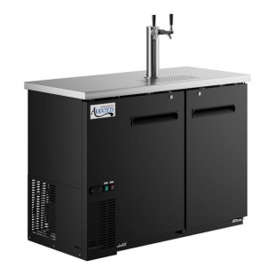 Scratch and Dent Avantco UDD-48-HC Double Tap Kegerator Beer Dispenser - Black, (2) 1/2 Keg Capacity Scratch and Dent Avantco UDD-48-HC Double Tap Kegerator Beer Dispenser - Black, (2) 1/2 Keg Capacity
