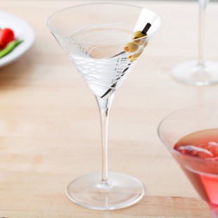 Reserve by Libbey 9136/69477 Renewal 10 oz. Crosshatch Martini Glass - 12/Case