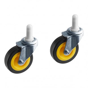 Lavex Front Wheel Caster Set for Premium Janitor Carts Lavex Front Wheel Caster Set for Premium Janitor Carts