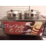Benchmark USA 51072H Dual 7 Qt. Hot Fudge and Caramel Warmer with Ladles and Lids - 120V, 1200W Benchmark USA 51072H Dual 7 Qt. Hot Fudge and Caramel Warmer with Ladles and Lids - 120V, 1200W