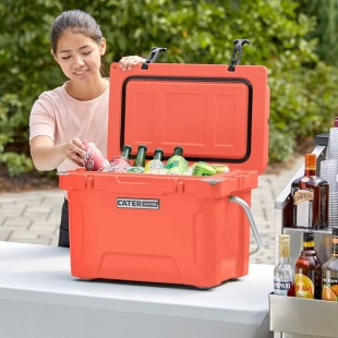 CaterGator CG20CL Coral 20 Qt. Rotomolded Outdoor Cooler / Ice Chest CaterGator CG20CL Coral 20 Qt. Rotomolded Outdoor Cooler / Ice Chest