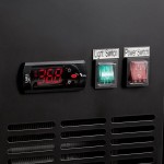 Avantco UDD-4-CT Black Kegerator / Beer Dispenser with (2) Double Tap Tower and Club Top - (3) 1/2 Keg Capacity