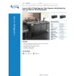 Avantco UDD-4-CT Black Kegerator / Beer Dispenser with (2) Double Tap Tower and Club Top - (3) 1/2 Keg Capacity